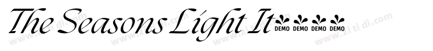 The Seasons Light It字体转换